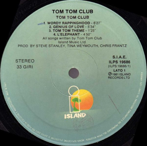 Tom Tom Club ‎Tom Tom Club (Island Records)