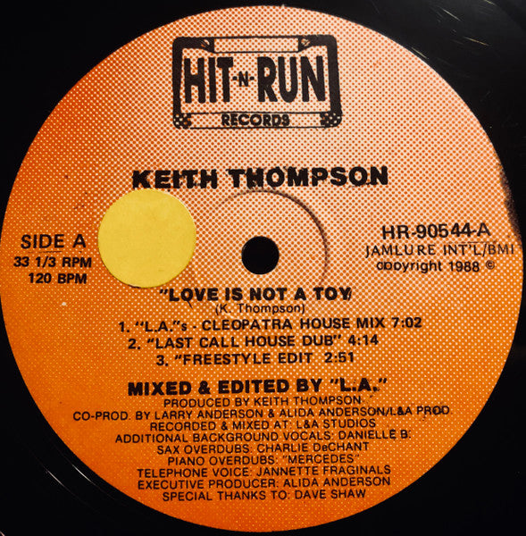 Love Is Not A Toy (House 1988) MINT