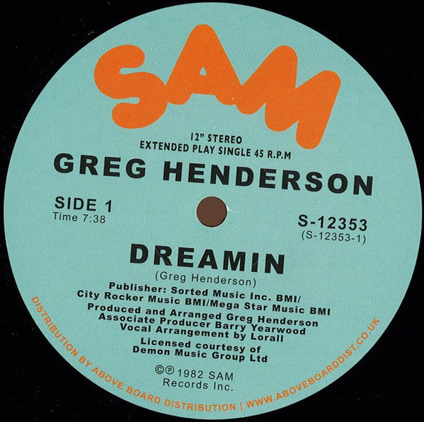 Dreamin (Sam Records ‎)